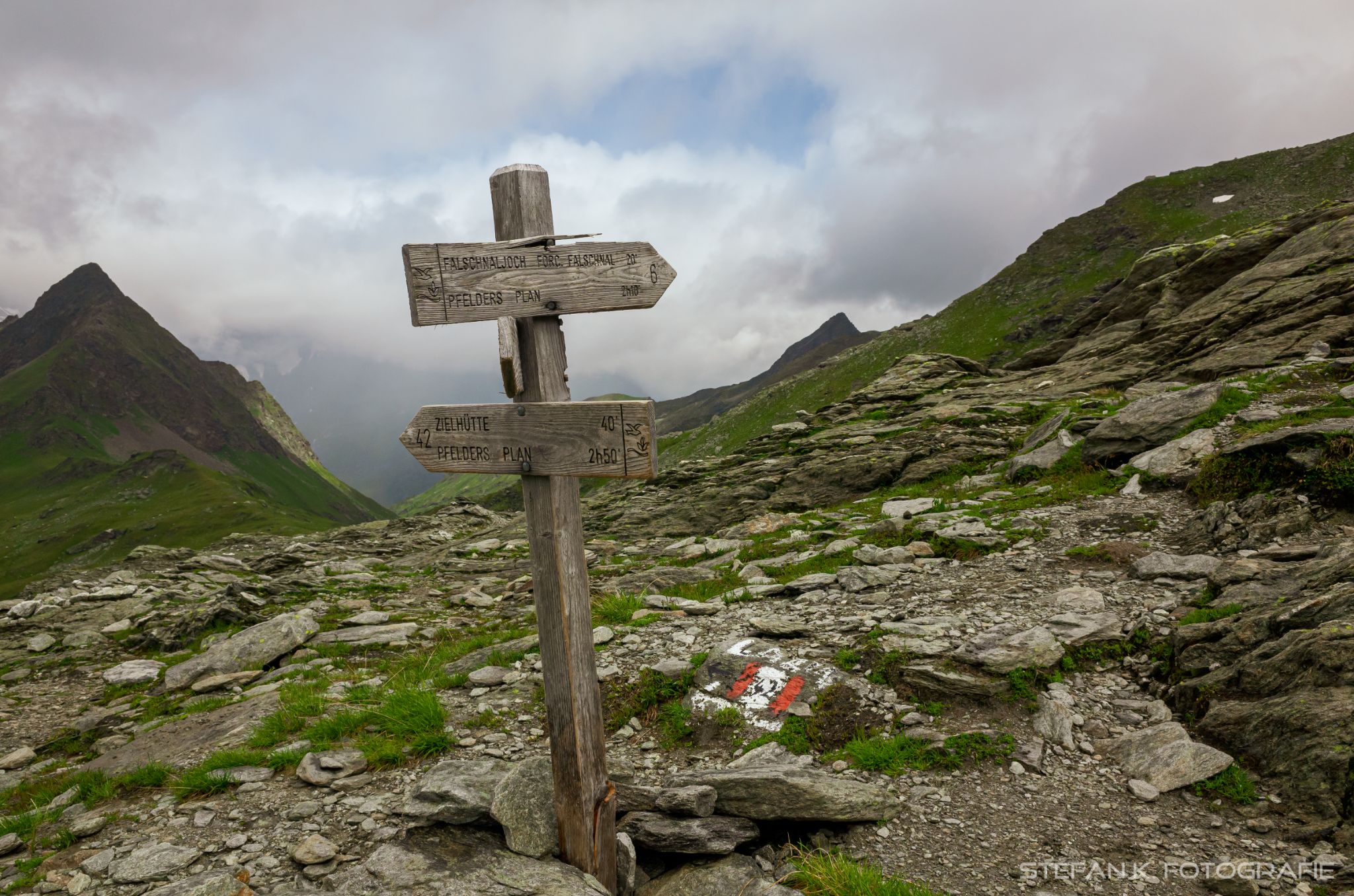 Zwischen Faltschnaljöchs und Spronser Joch
